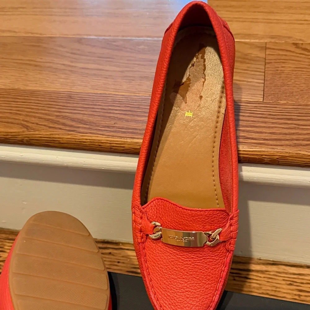 Coach bright orange woman Loafers - Picture 5 of 16